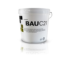 BAU C21, έτοιμος σοβάς σε πάστα, 0,8mm F, λευκό, 25kg/δοχείο