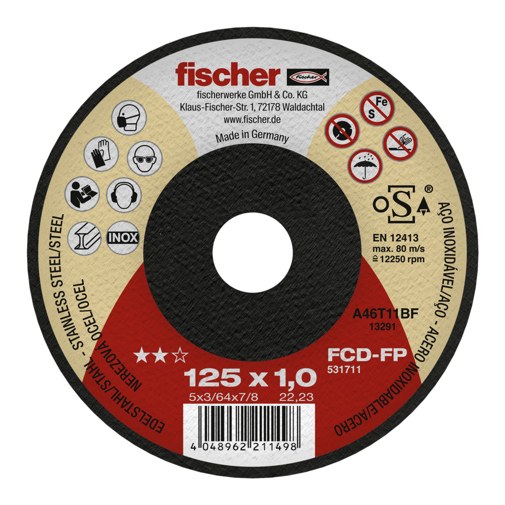 Δίσκος κοπής inox FCD-FP, 115x1,0x22,23.