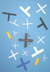 Πλαστικοί σταυροί πλακιδίων 4mm, 500τεμ/σακουλάκι 