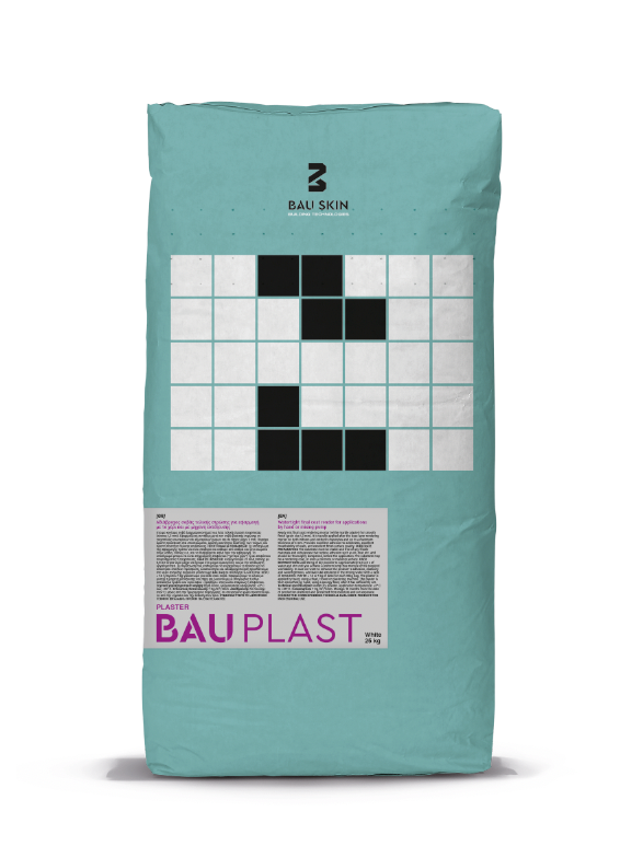 BAU PLAST, λευκός αδιάβροχος σοβάς 25kg/σακί