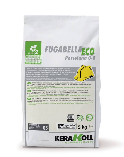 Kerakoll, αρμόστοκος Fugabella Eco Porcelana 0-8, 04, Grigio Ferro, 5kg/σακί