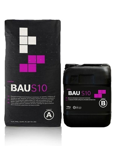 BAU S10, στεγανωτικό κονίαμα Elastic, 2συστατικών, Α+Β=35kg