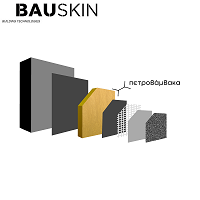 Σύστημα εξωτ. θερμομόνωσης BAUSKIN EXTERNAL, με FIBRANgeo BP ETICS πάχους 50mm