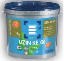 UZIN KE 66, ινοπλισμένη κόλλα μονής επάλειψης, 14kg/δοχείο.